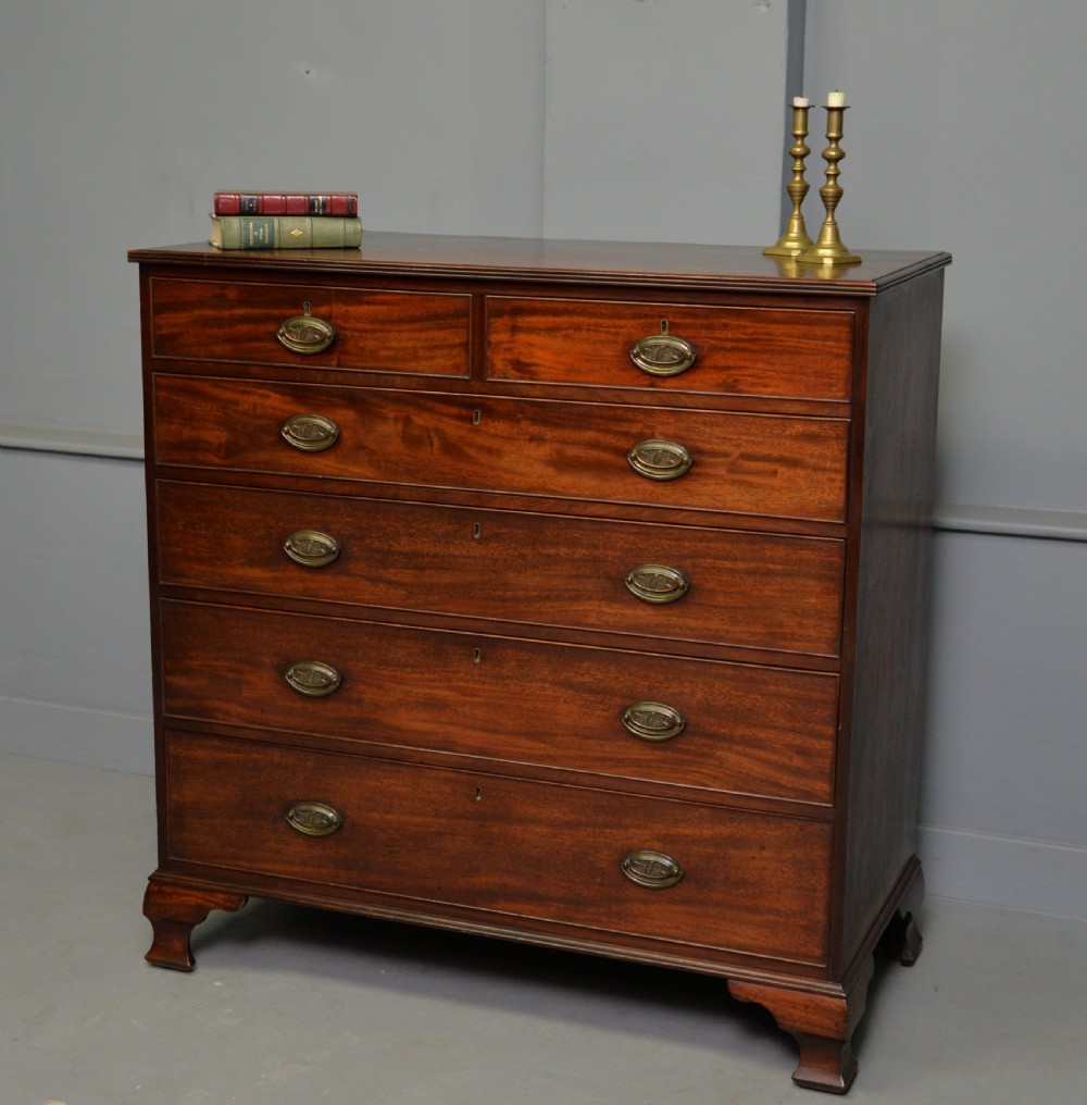 Georgian George III Mahogany Chest Of Drawers View VII