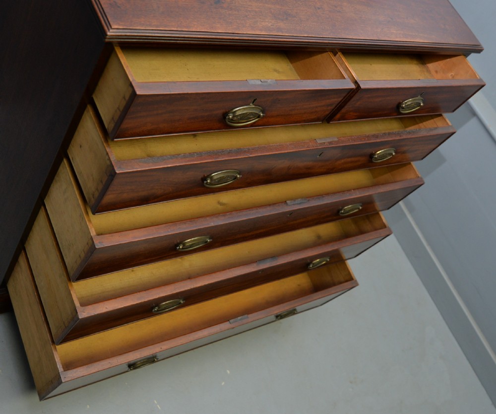 Georgian George III Mahogany Chest Of Drawers View X