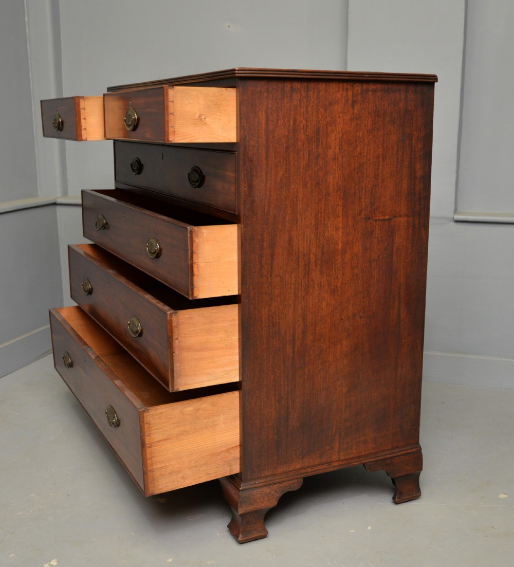 Georgian George III Mahogany Chest Of Drawers View XIII
