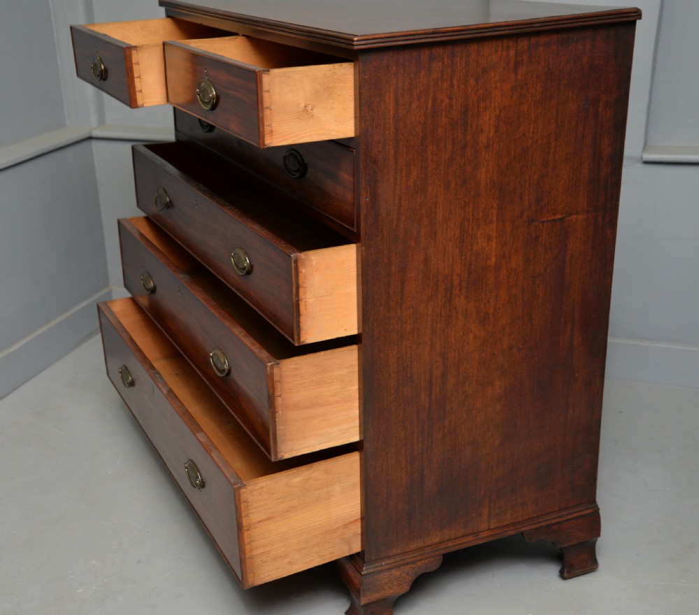 Georgian George III Mahogany Chest Of Drawers View XIV