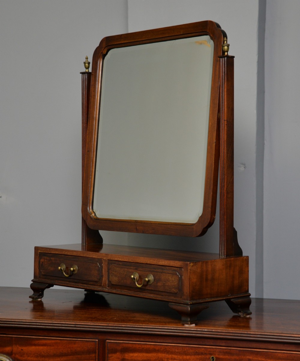 Georgian Style Edwardian Mahogany Dressing Table Mirror c1900