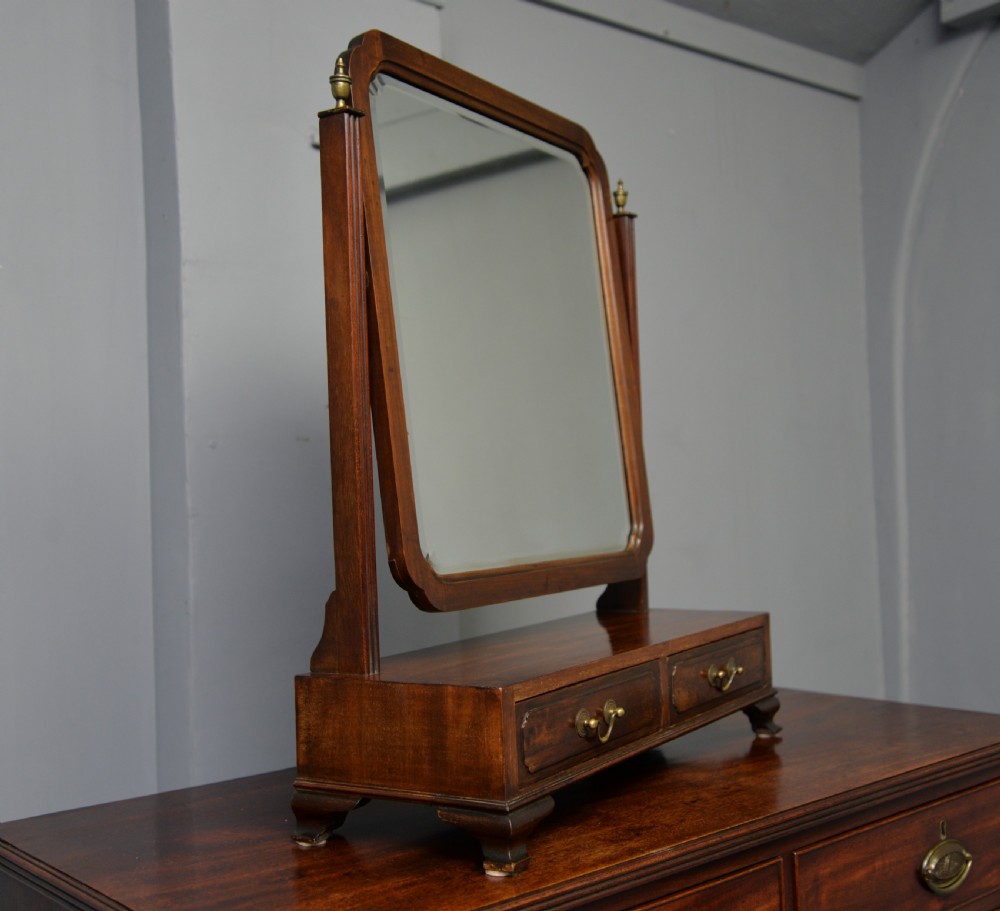 Georgian Style Edwardian Mahogany Dressing Table Mirror c1900 View III