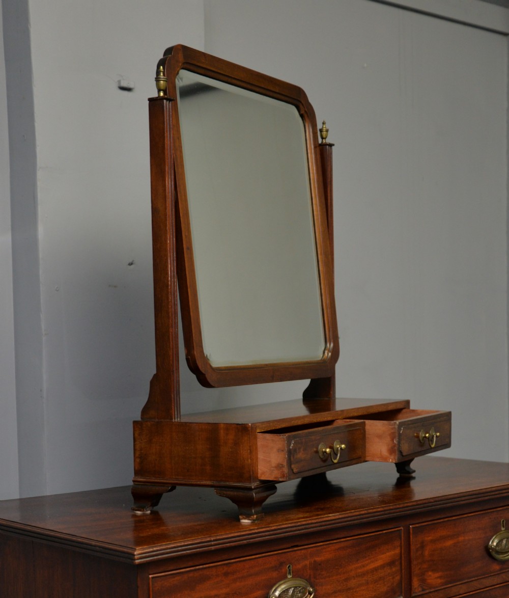 Georgian Style Edwardian Mahogany Dressing Table Mirror c1900 View IV