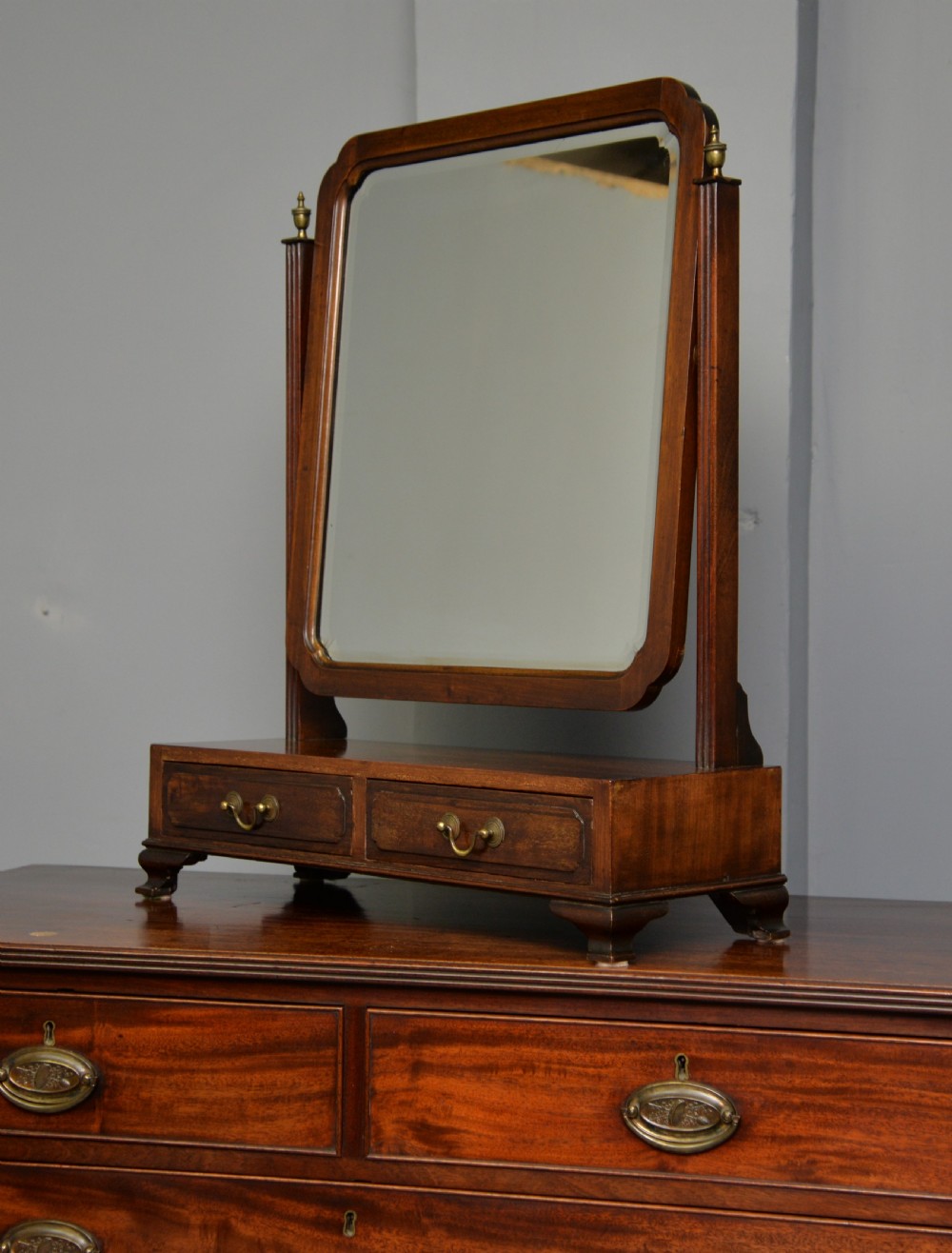 Georgian Style Edwardian Mahogany Dressing Table Mirror c1900 View VI