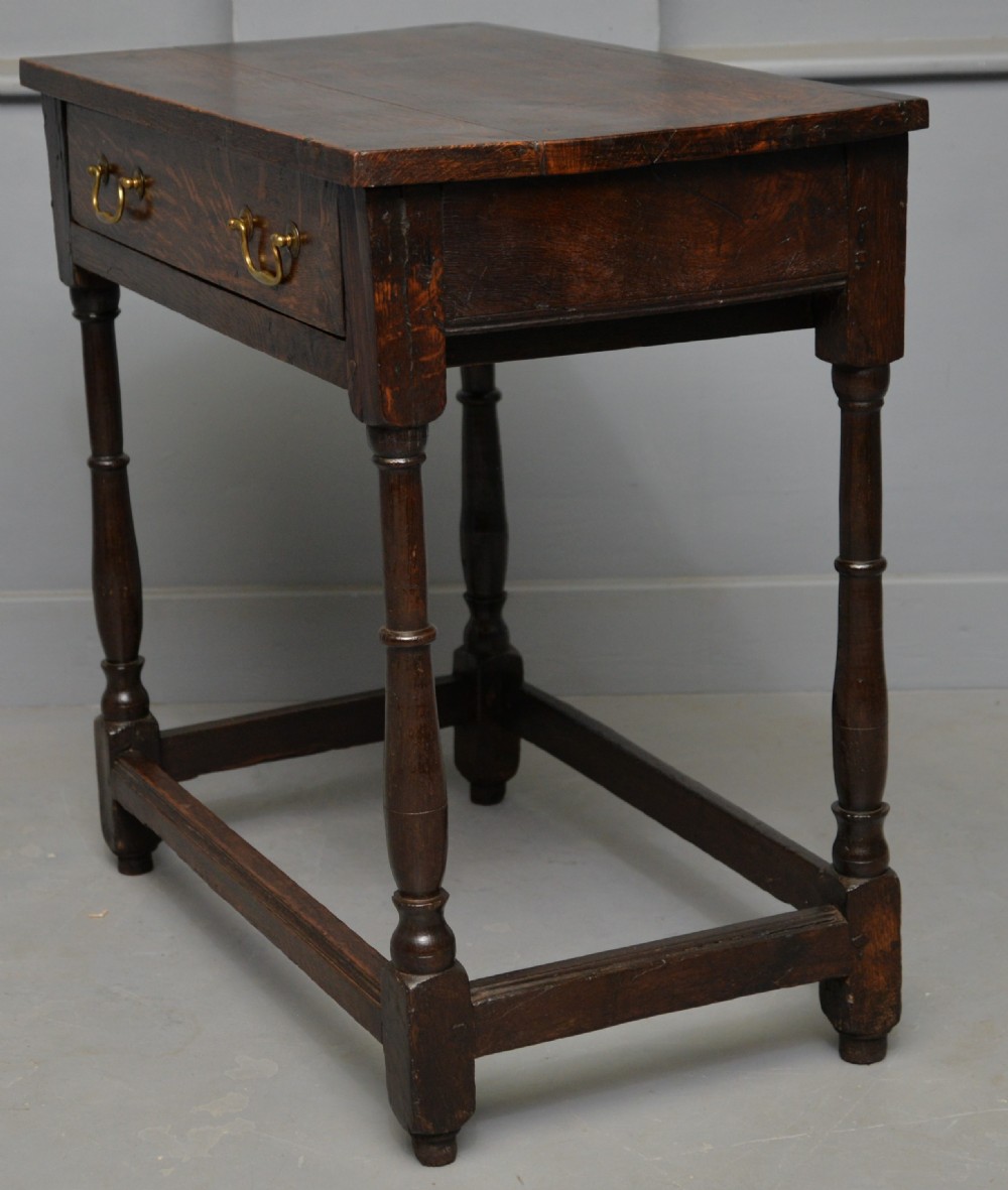 Charming 18th Century Oak Side Table View VIII