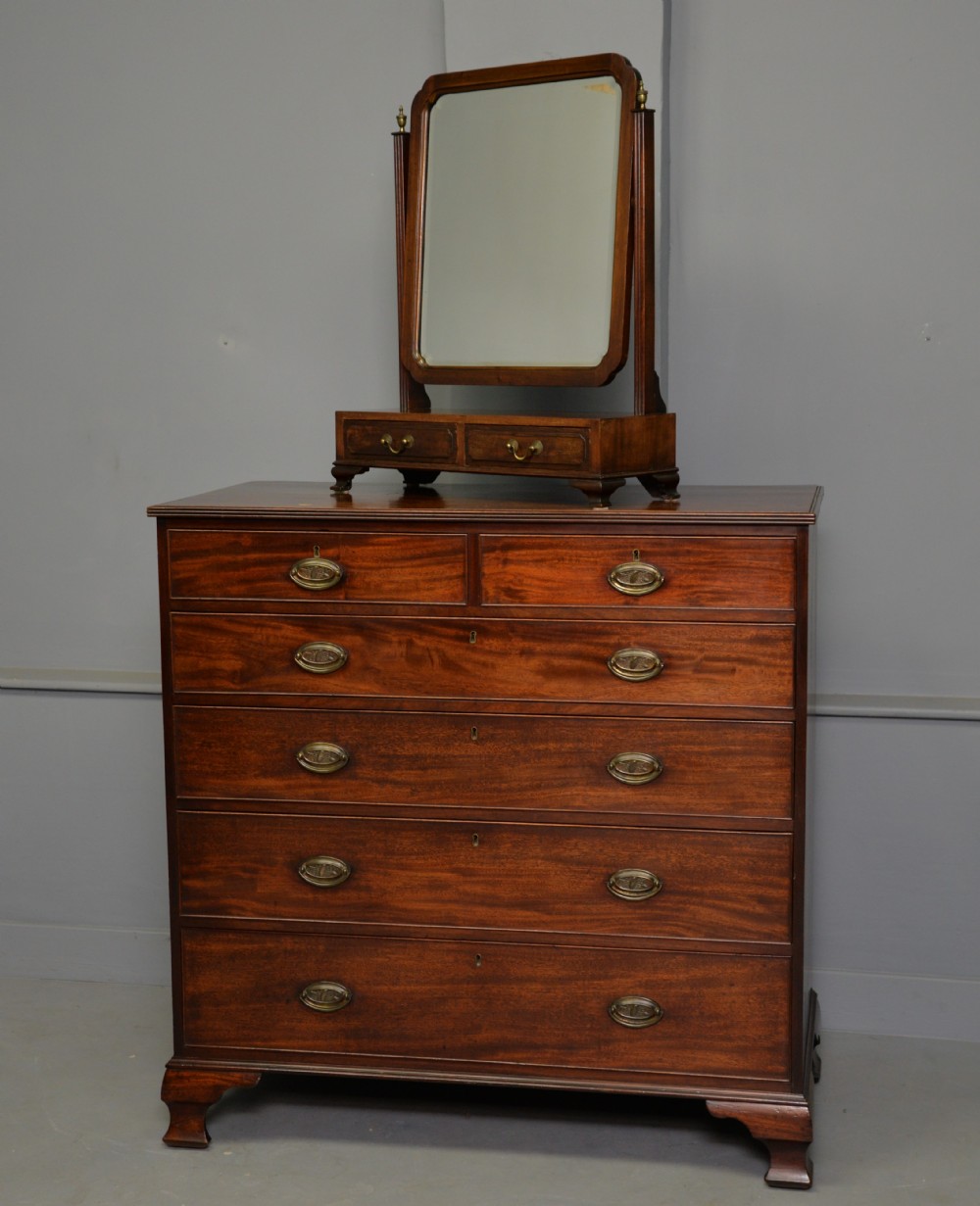 Georgian Style Edwardian Mahogany Dressing Table Mirror c1900 View XI