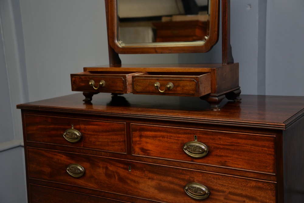 Georgian Style Edwardian Mahogany Dressing Table Mirror c1900 View XII