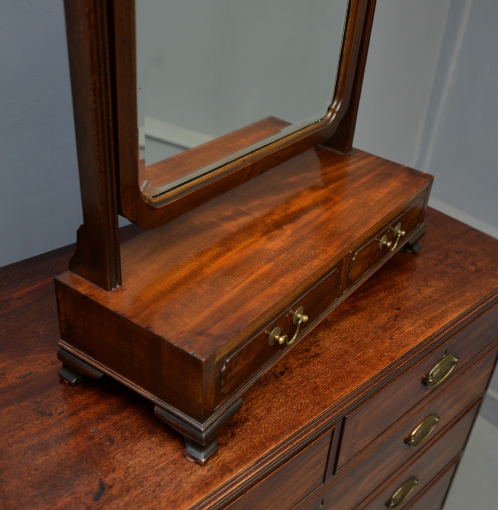 Georgian Style Edwardian Mahogany Dressing Table Mirror c1900 View XIII