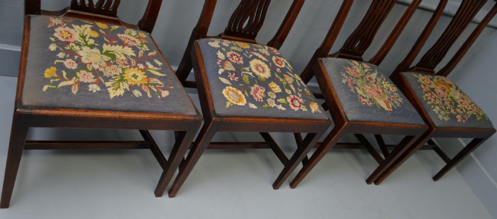 Set Of Six 18th Century Georgian Hepplewhite Mahogany Dining Chairs View XIII