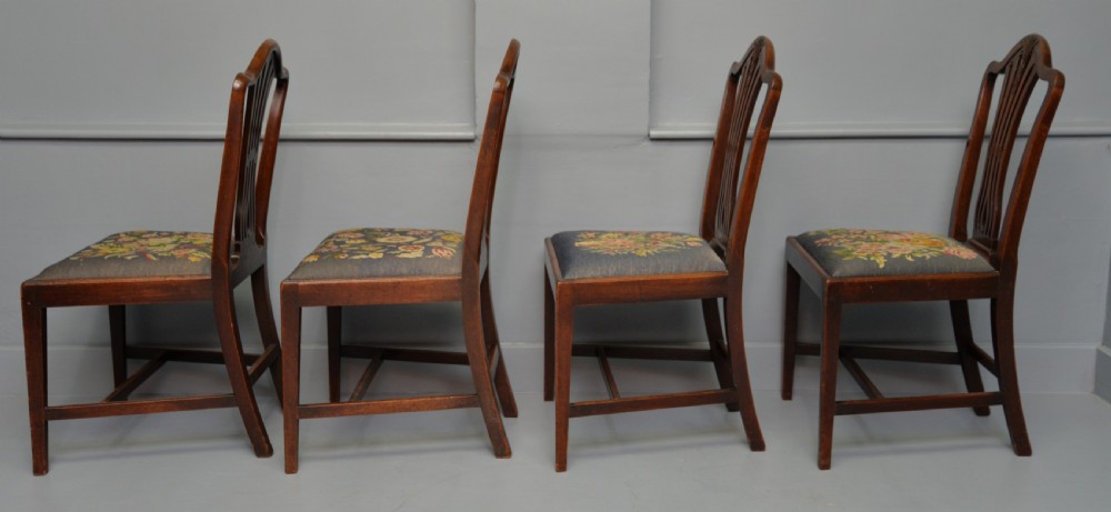 Set Of Six 18th Century Georgian Hepplewhite Mahogany Dining Chairs View XIX