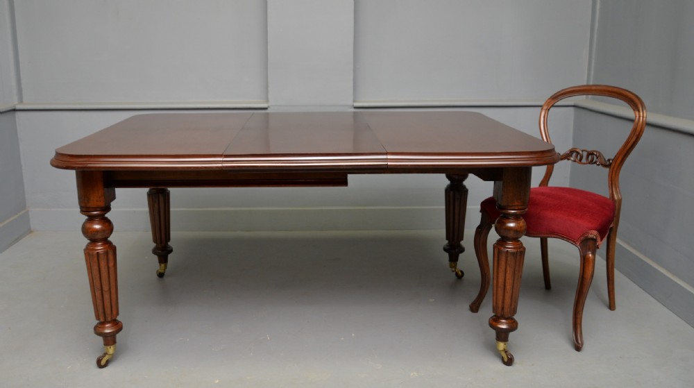 Victorian Mahogany Extending Dining Table View VI