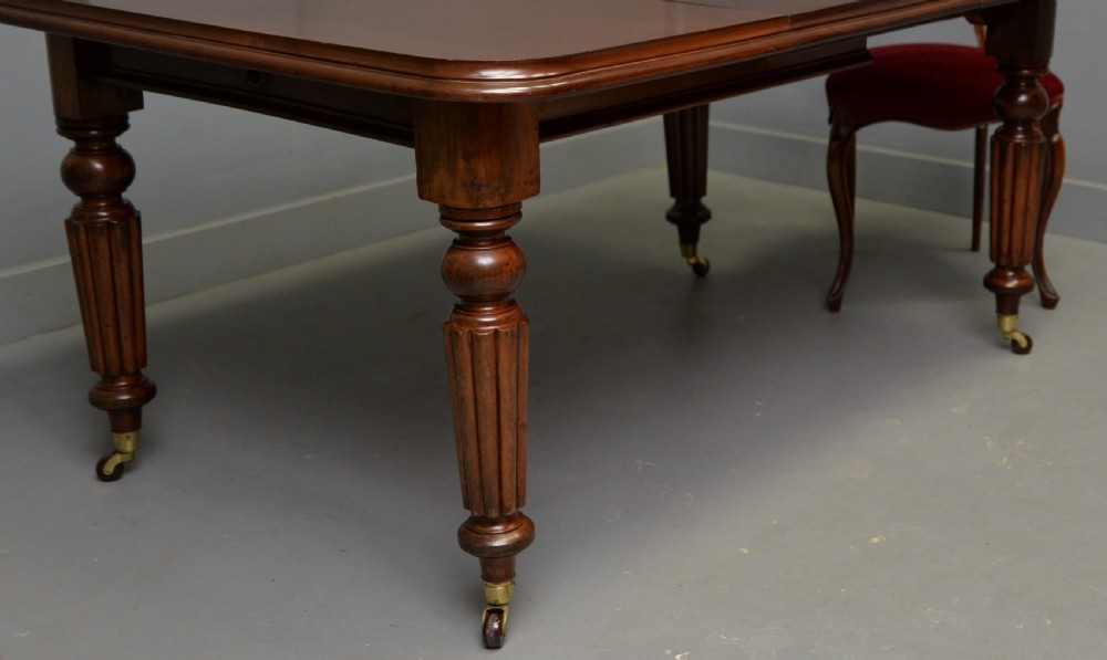 Victorian Mahogany Extending Dining Table View VII