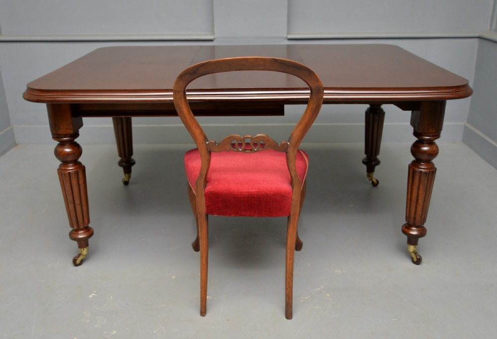 Victorian Mahogany Extending Dining Table View VIII