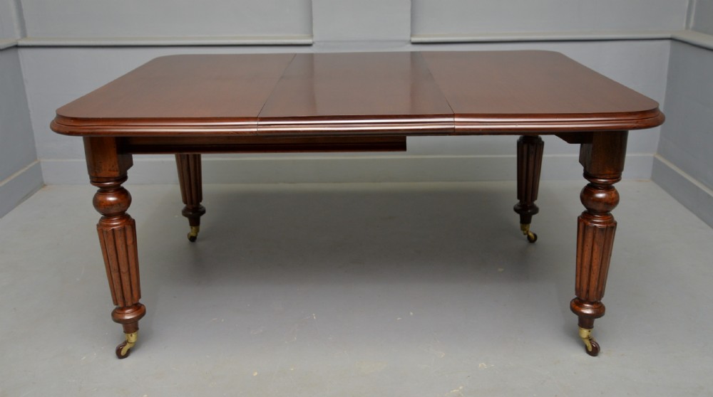 Victorian Mahogany Extending Dining Table View IX