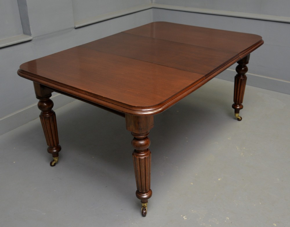 Victorian Mahogany Extending Dining Table View XI