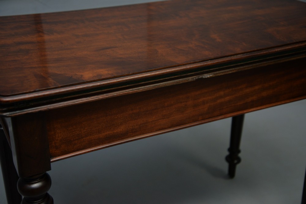 Georgian Mahogany Card Table Side Table View XXV