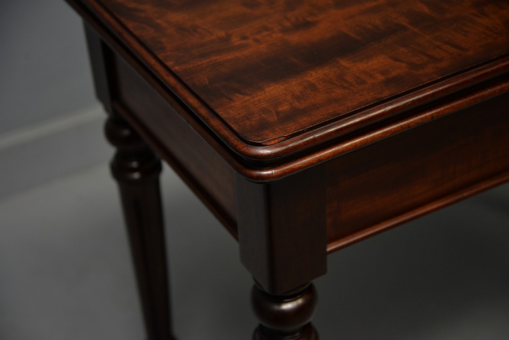 Georgian Mahogany Card Table Side Table View XXVI