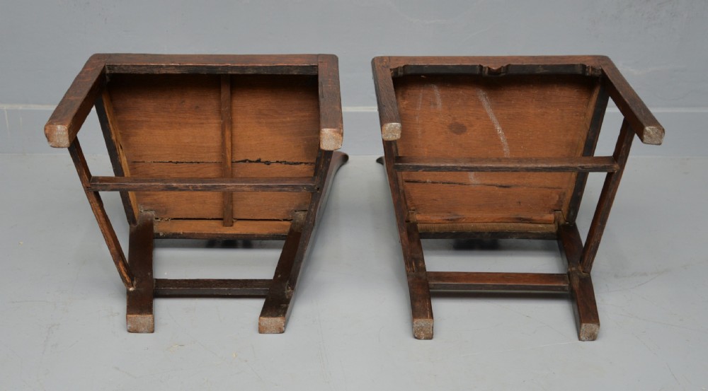 Matched Pair Of Georgian Oak Chippendale Country Side Chairs View XIII