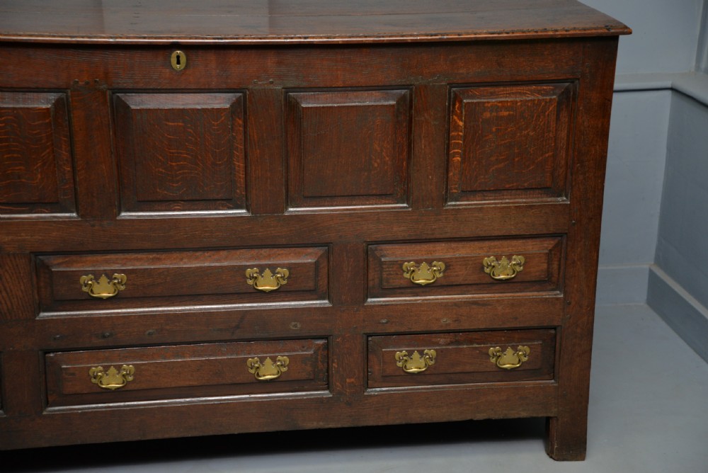 Magnificent Large 18th Century Georgian Oak Mule Chest View X