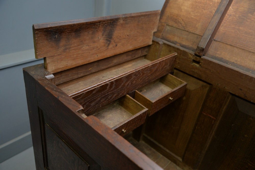 Magnificent Large 18th Century Georgian Oak Mule Chest View XIV