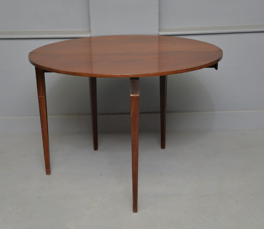 Georgian George III Demi Lune Mahogany Side Table / Tea Table View XIII