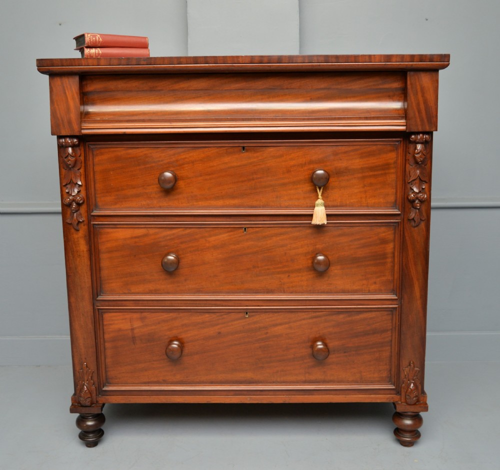 Victorian Scottish Mahogany Chest Of Drawers