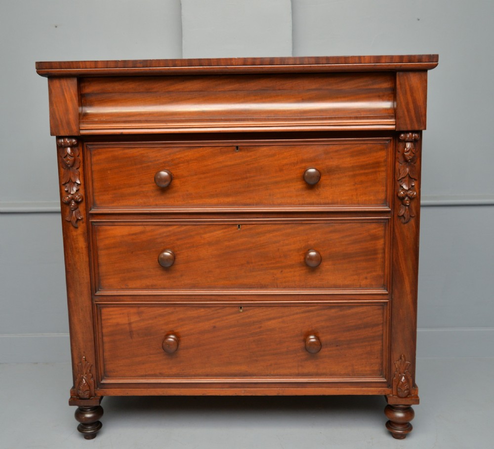 Victorian Scottish Mahogany Chest Of Drawers View VII