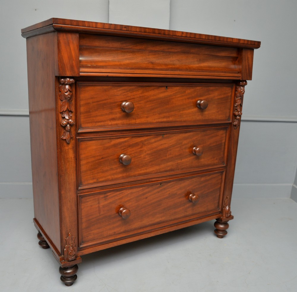 Victorian Scottish Mahogany Chest Of Drawers View VIII