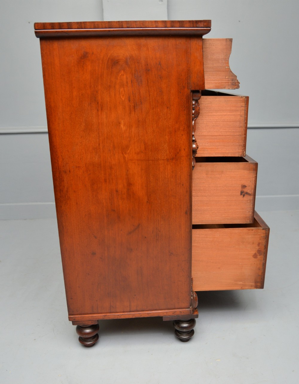 Victorian Scottish Mahogany Chest Of Drawers View IX