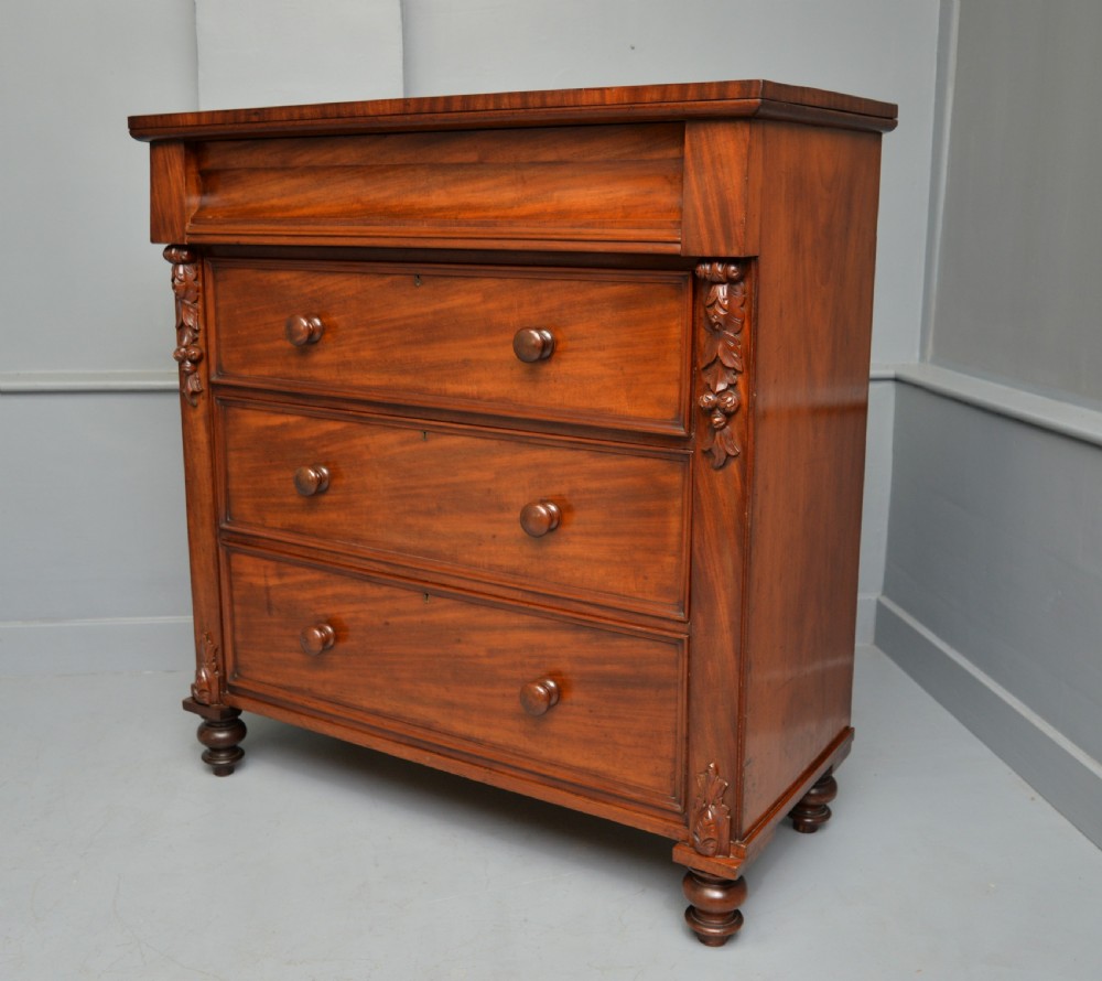 Victorian Scottish Mahogany Chest Of Drawers View XIII