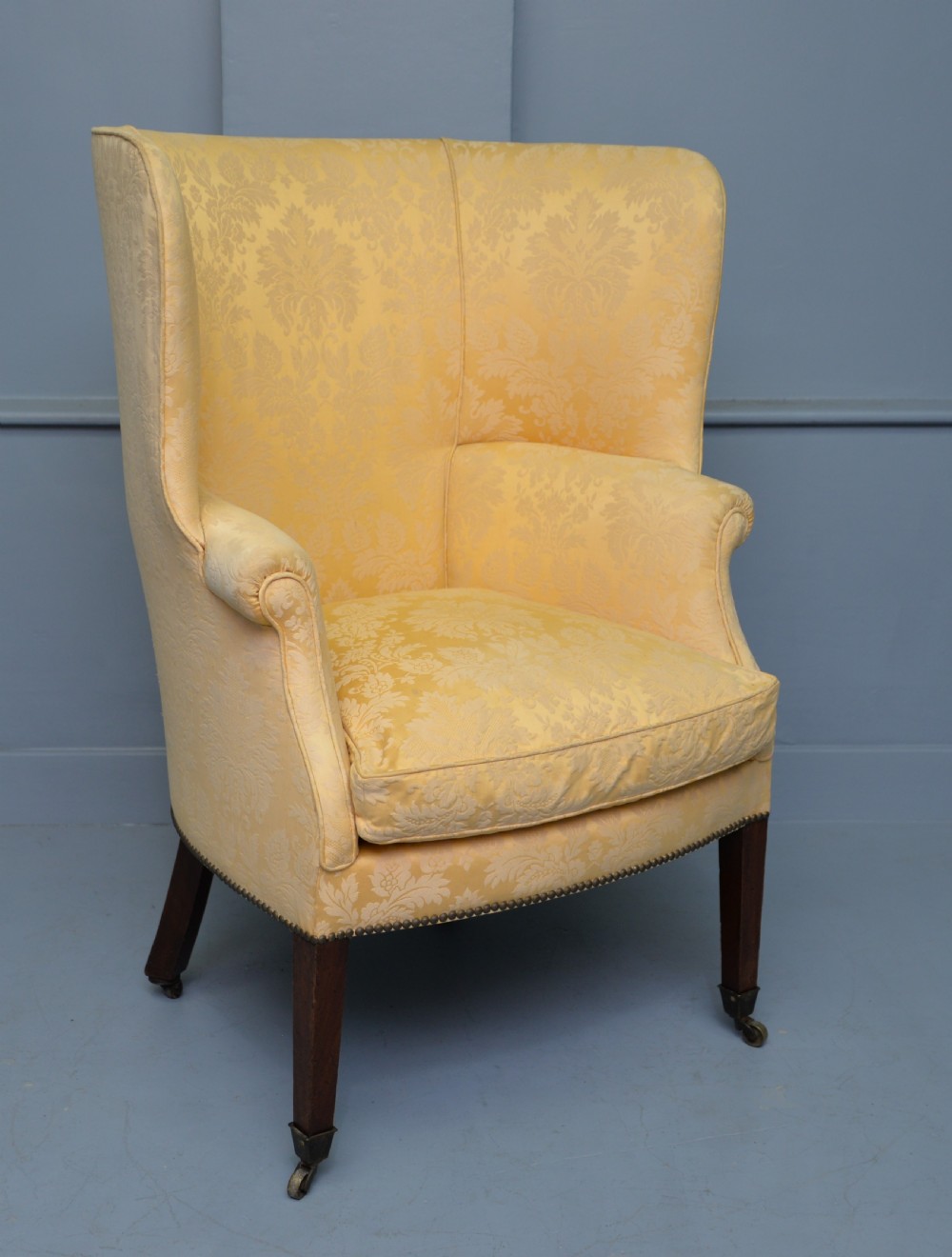 Late 18th Century Barrel Back Wing Arm Chair View V