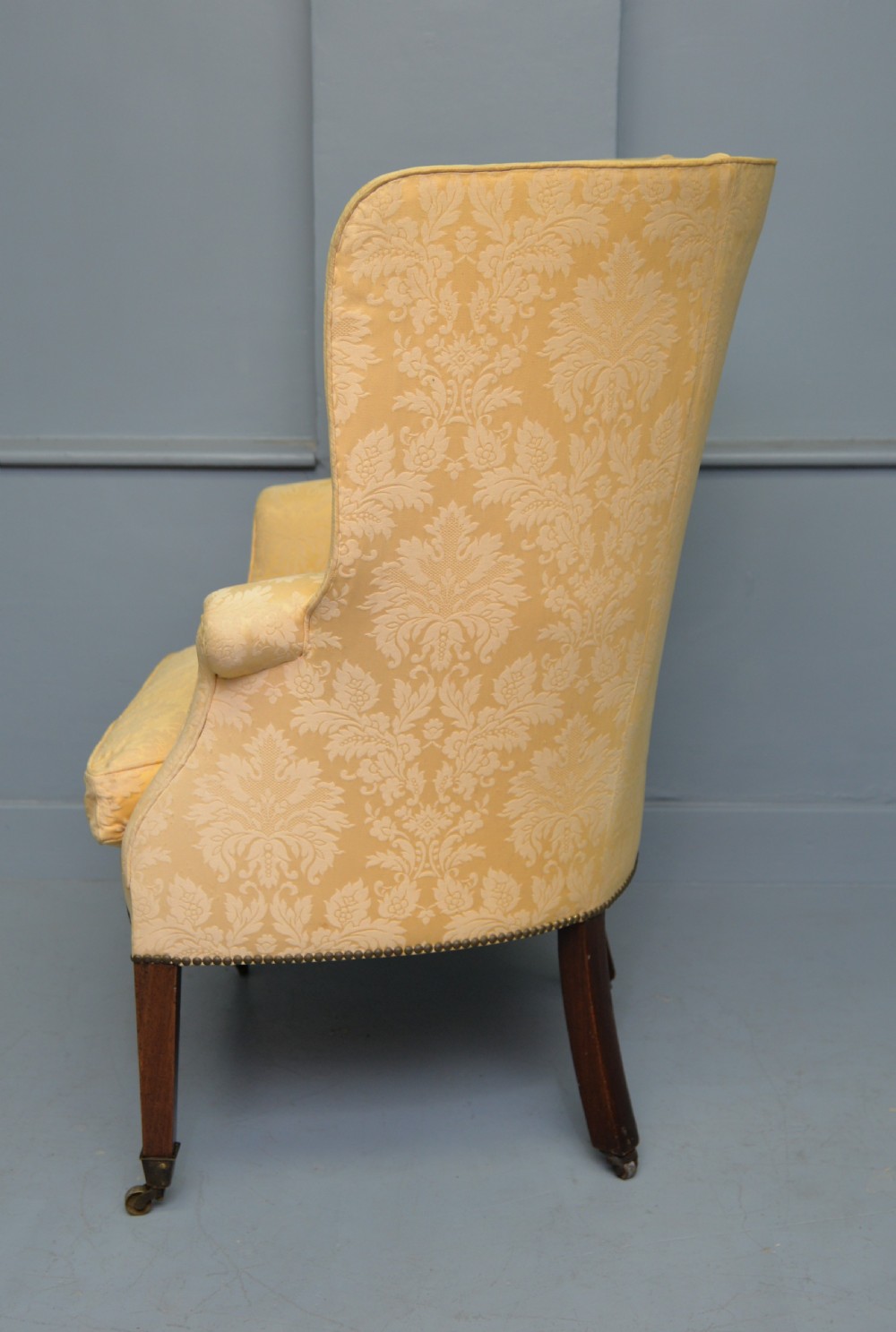 Late 18th Century Barrel Back Wing Arm Chair View X