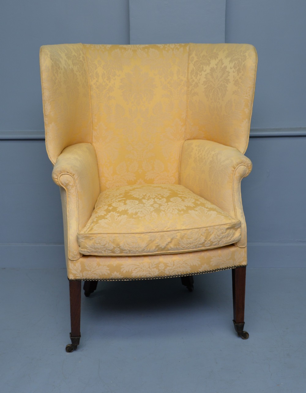 Late 18th Century Barrel Back Wing Arm Chair View XI
