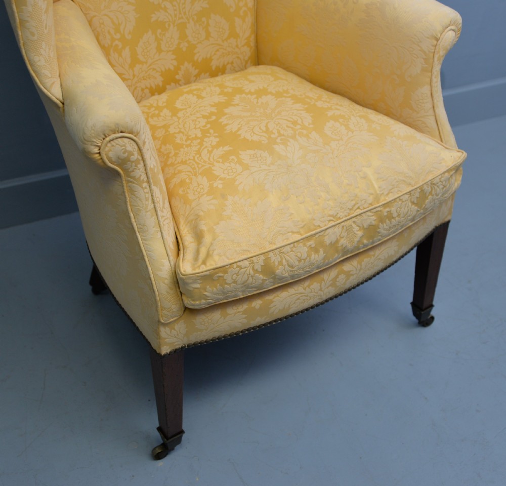 Late 18th Century Barrel Back Wing Arm Chair View XIV
