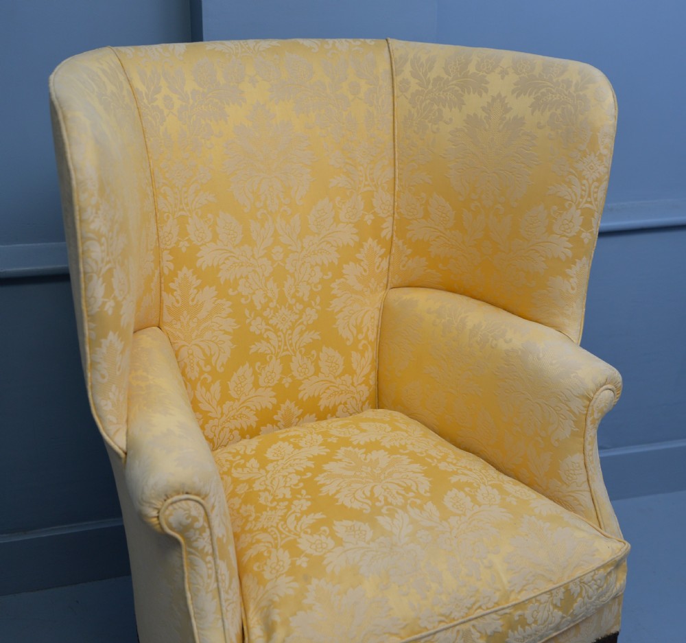 Late 18th Century Barrel Back Wing Arm Chair View XV