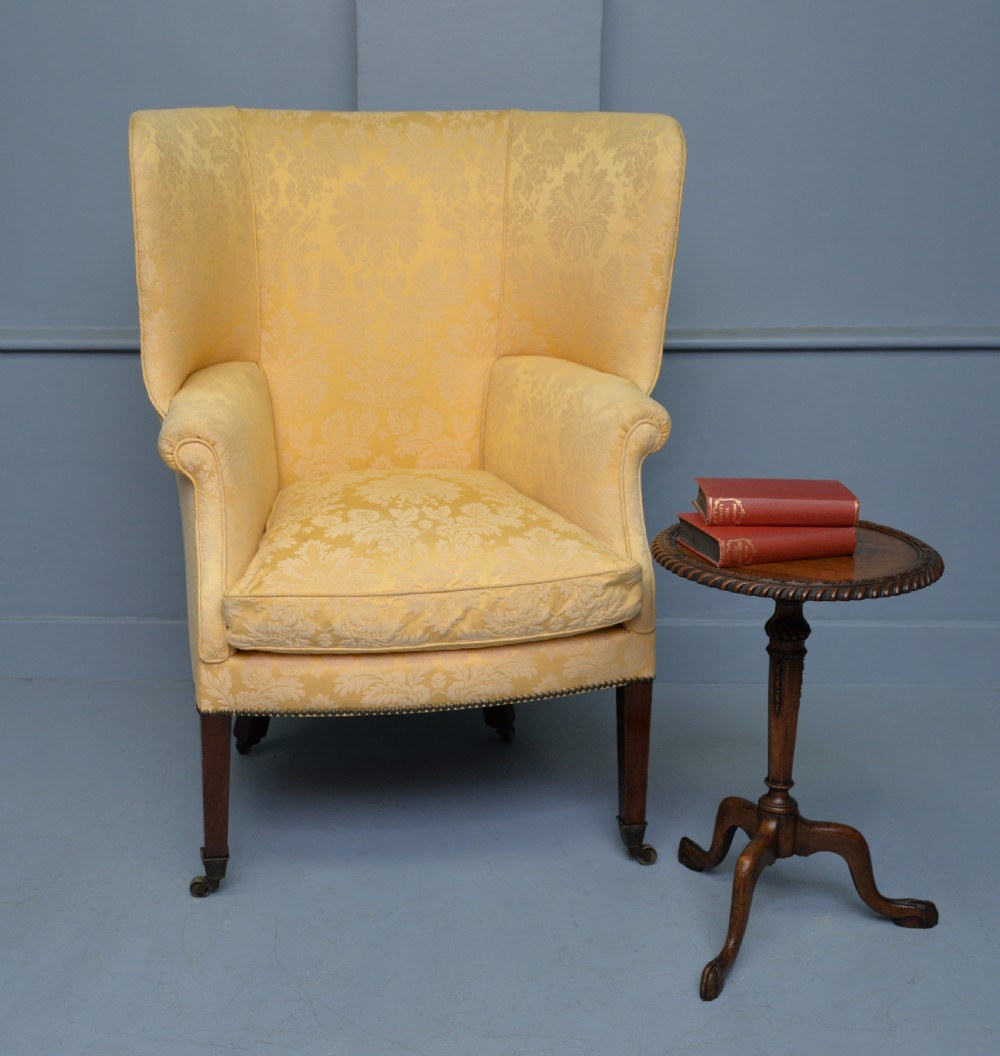 Late 18th Century Barrel Back Wing Arm Chair View XVI