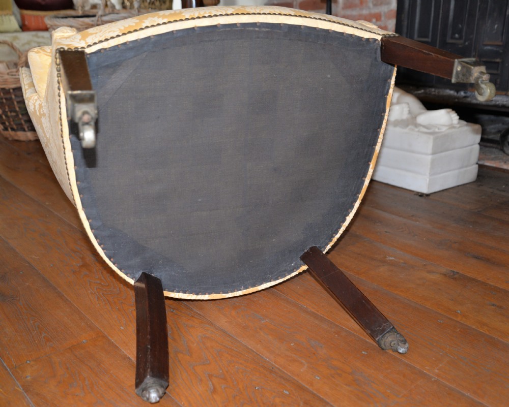 Late 18th Century Barrel Back Wing Arm Chair View XVII