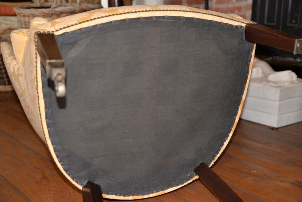 Late 18th Century Barrel Back Wing Arm Chair View XVIII