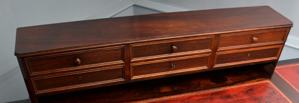 Quality French 19th Century Leather Top Extending Rosewood Desk View XXVI