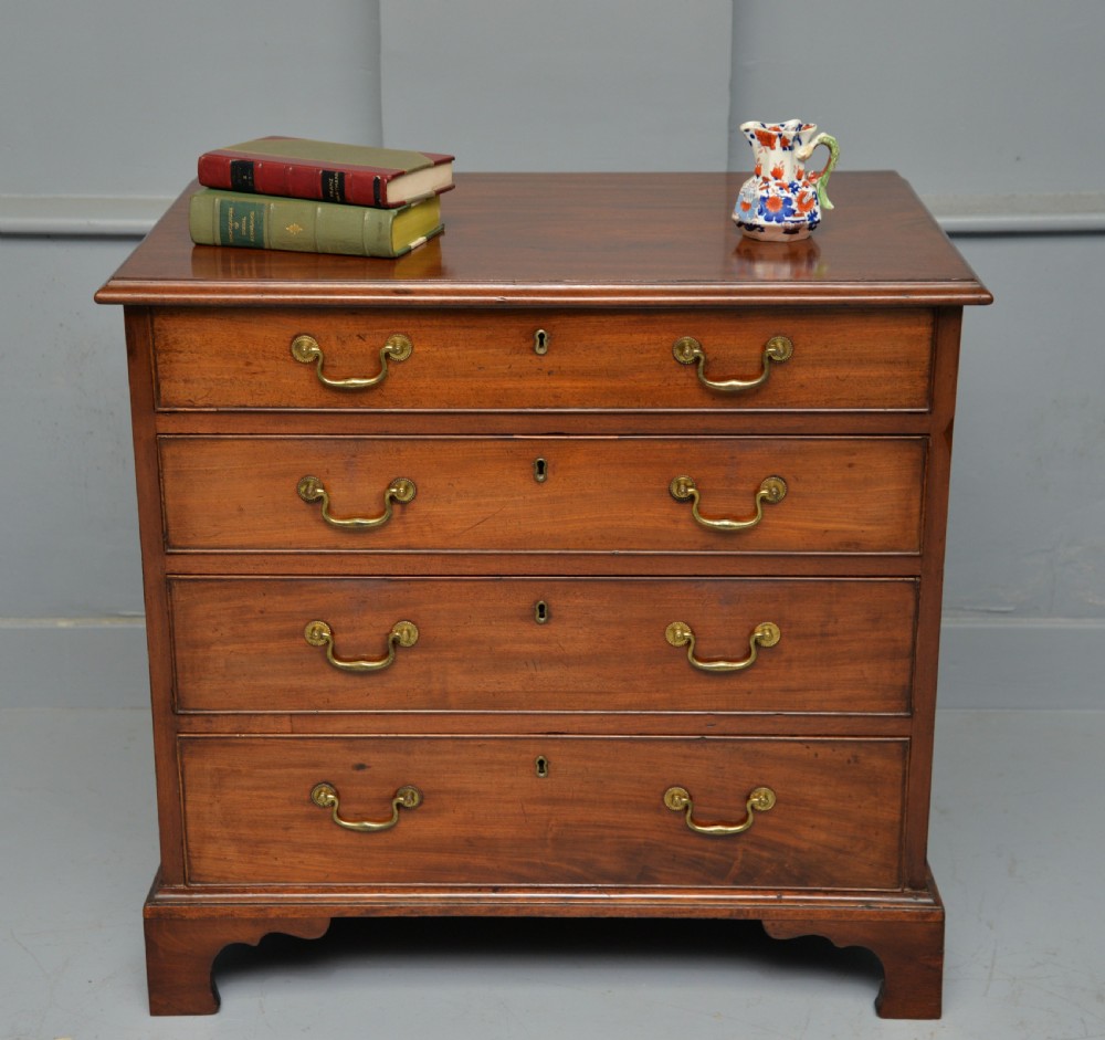 Superb Georgian Solid Mahogany Chest Of Drawers