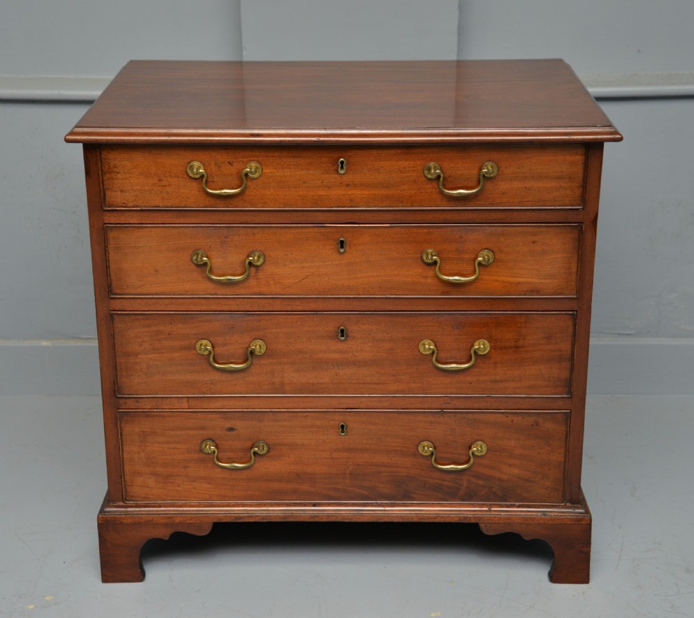 Superb Georgian Solid Mahogany Chest Of Drawers View II
