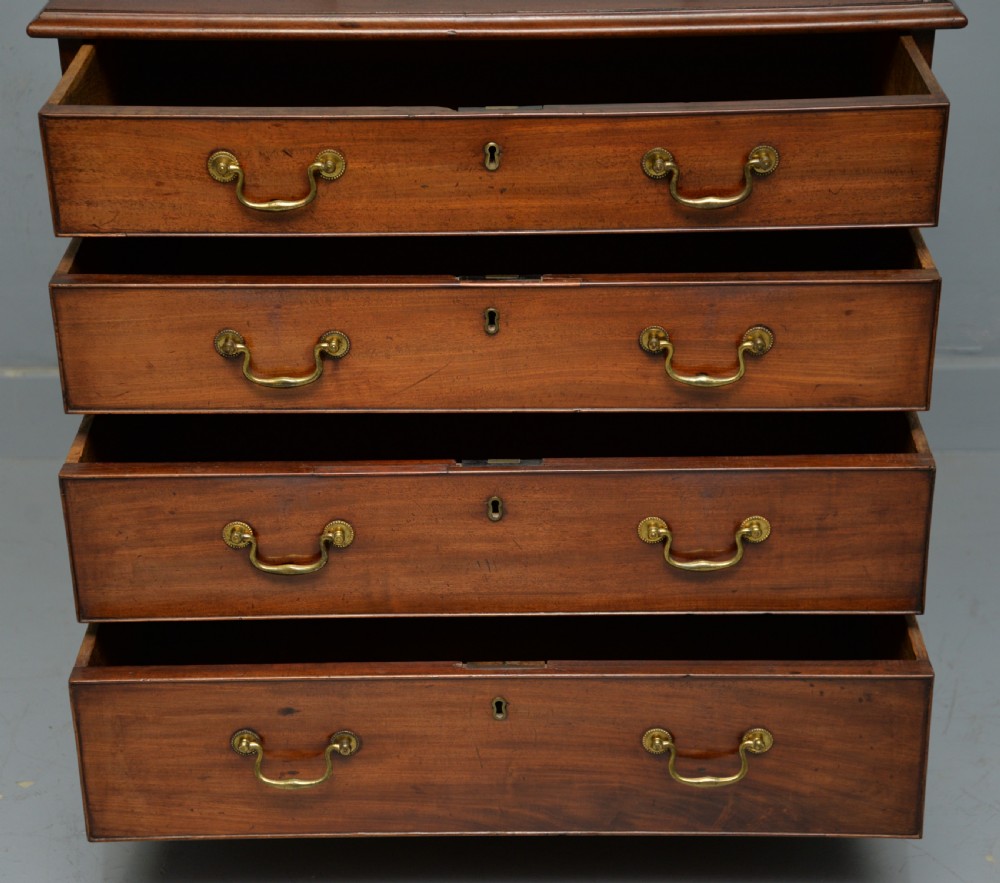 Superb Georgian Solid Mahogany Chest Of Drawers View III