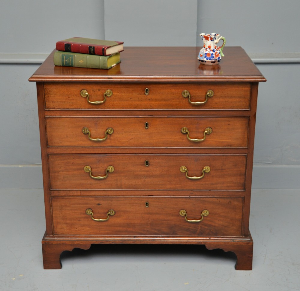 Superb Georgian Solid Mahogany Chest Of Drawers View XV