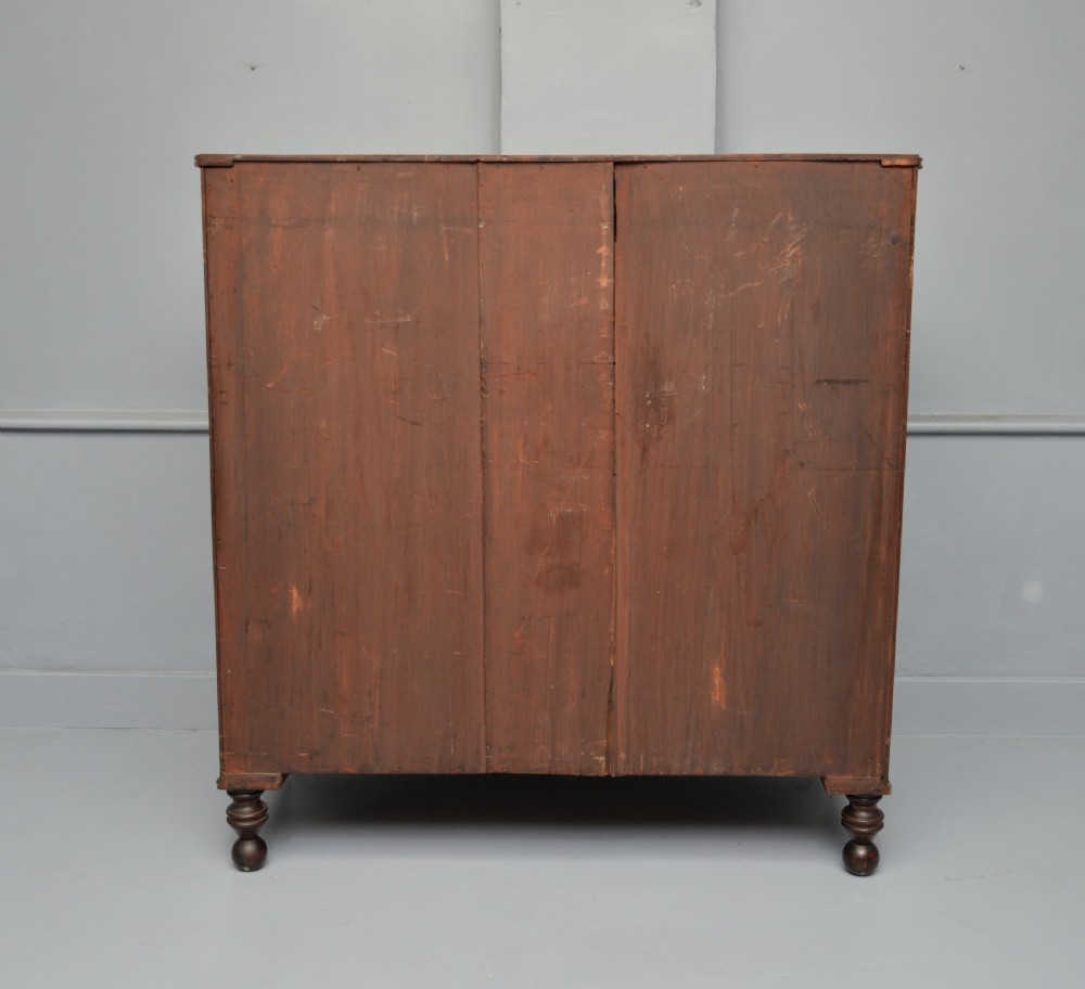 Regency Mahogany Bow-Front Chest Of Drawers View XII