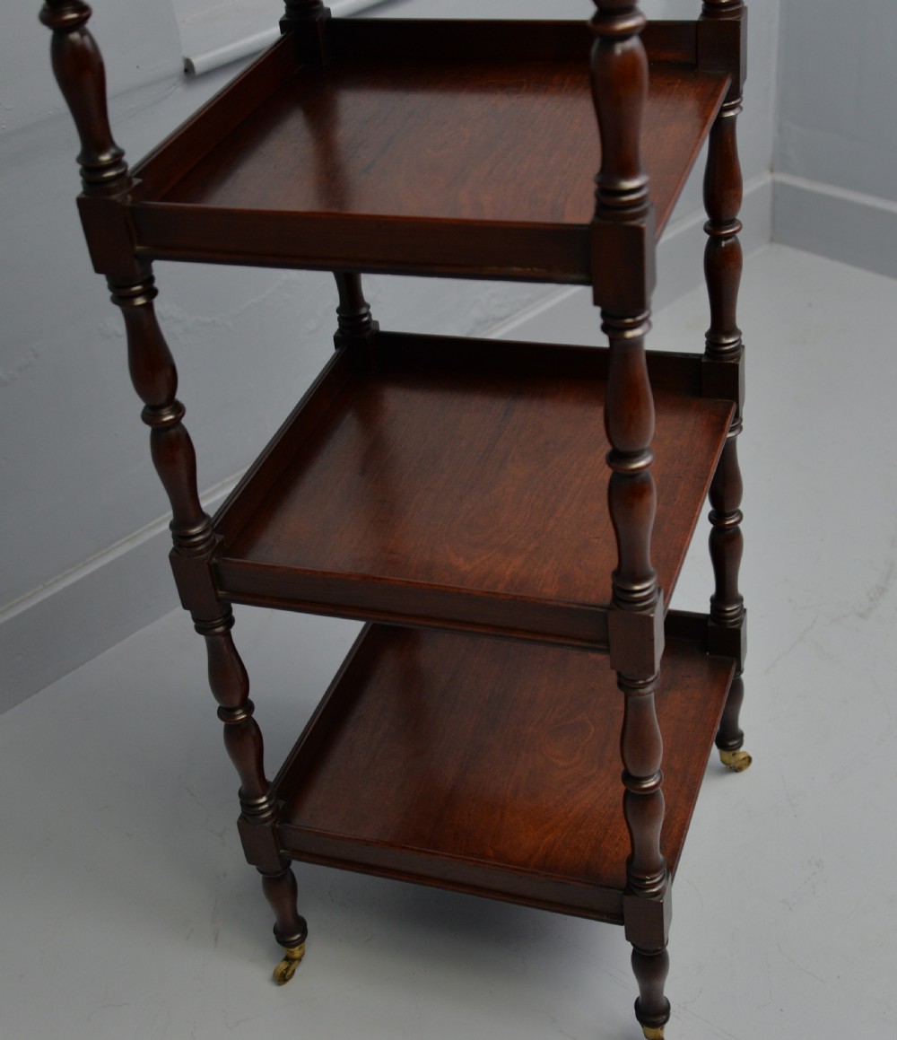 Regency Mahogany Whatnot Shelves View X
