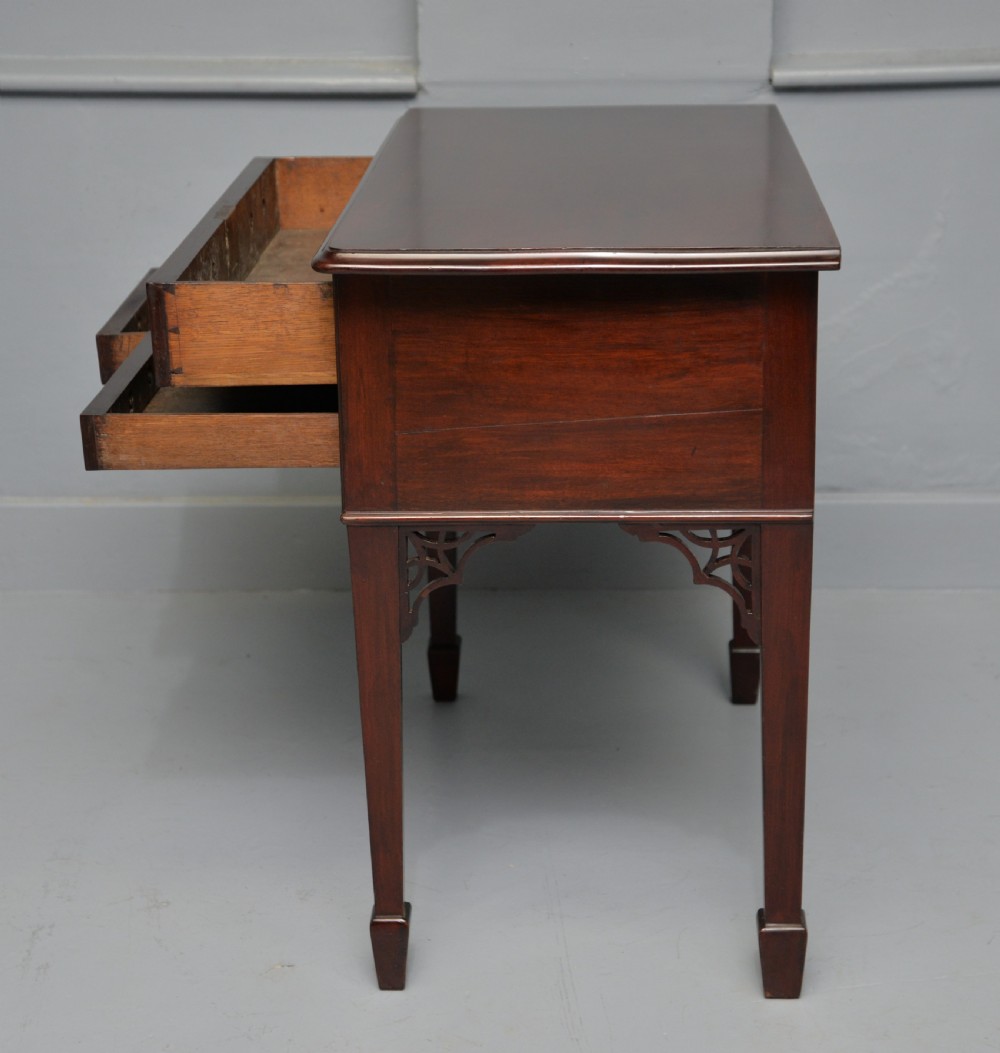 Chippendale Period Georgian Mahogany Lowboy Side Table View VIII