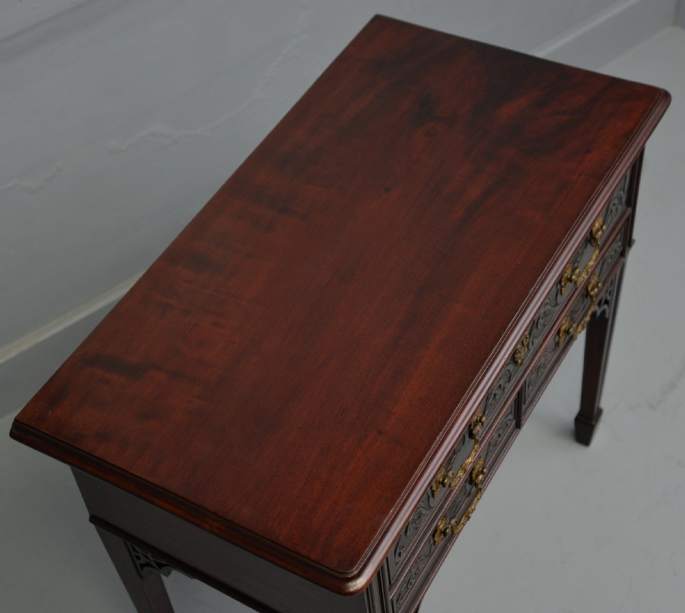 Chippendale Period Georgian Mahogany Lowboy Side Table View XII