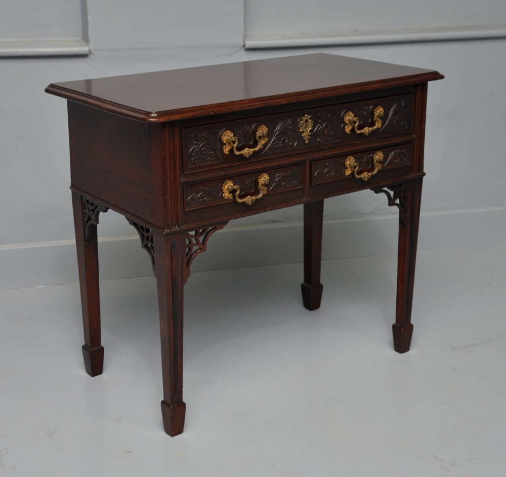 Chippendale Period Georgian Mahogany Lowboy Side Table View XIII
