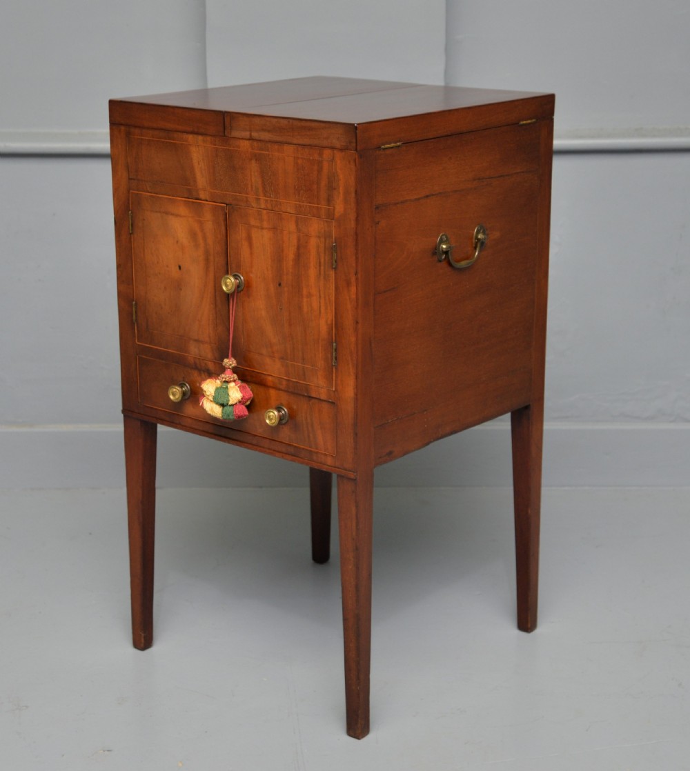 Georgian Mahogany Wash-Stand Bedside Cabinet