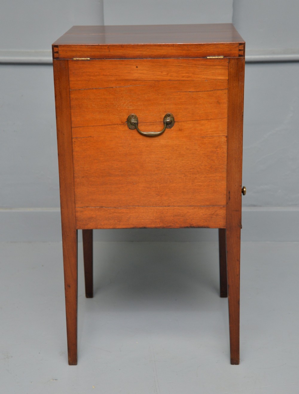 Georgian Mahogany Wash-Stand Bedside Cabinet View XI